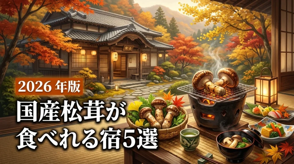 国産の松茸が食べれる宿おすすめ5選！豪華な献立や予約時期を徹底紹介します