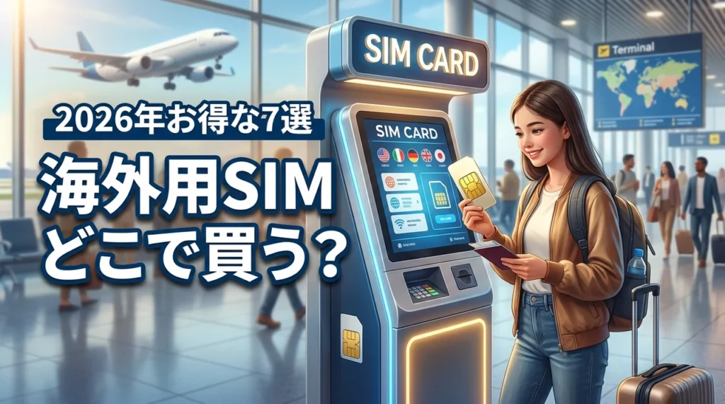 海外用simカードはどこで買うのがお得？おすすめ7選と空港や通販の安さを比較