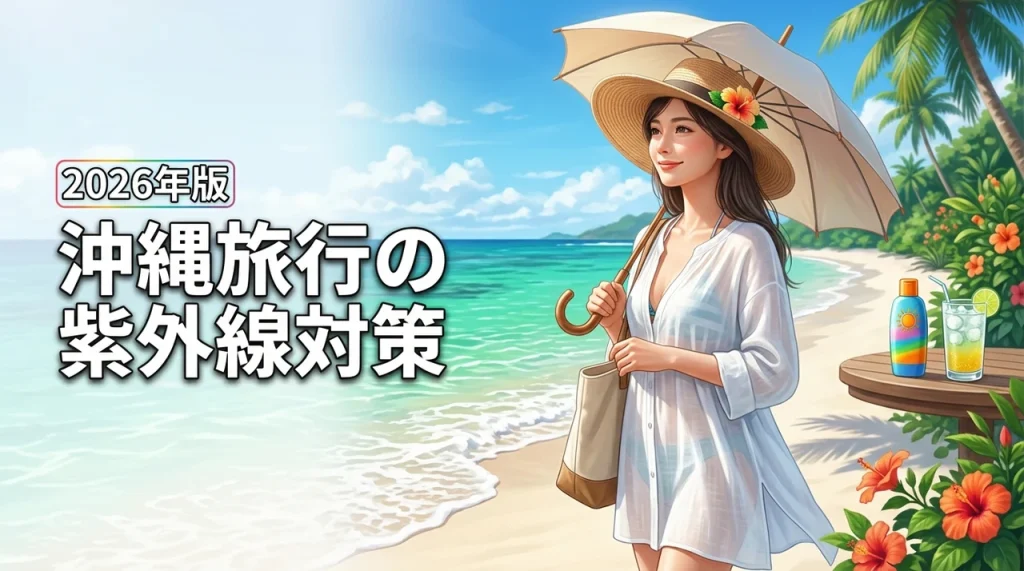 【絶対焼きたくない】沖縄旅行の紫外線対策！おすすめアイテムと塗り直しのコツ