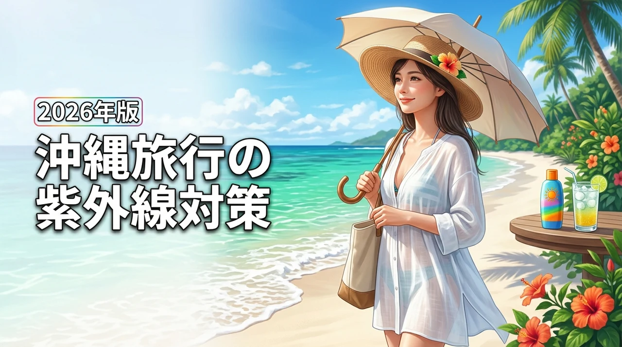 【絶対焼きたくない】沖縄旅行の紫外線対策！おすすめアイテムと塗り直しのコツ