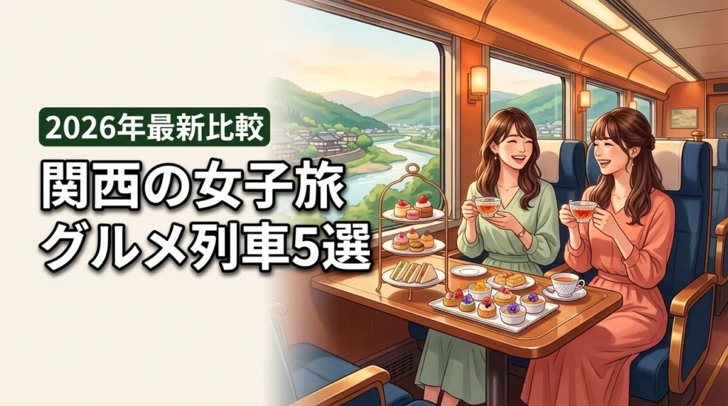 関西の女子旅で絶対乗りたいグルメ列車5選！豪華な食事と内装を詳しく比較