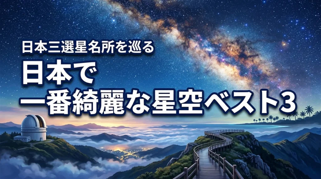 日本で一番綺麗な星空ベスト3を巡る旅！阿智村など日本三選星名所の魅力を紹介