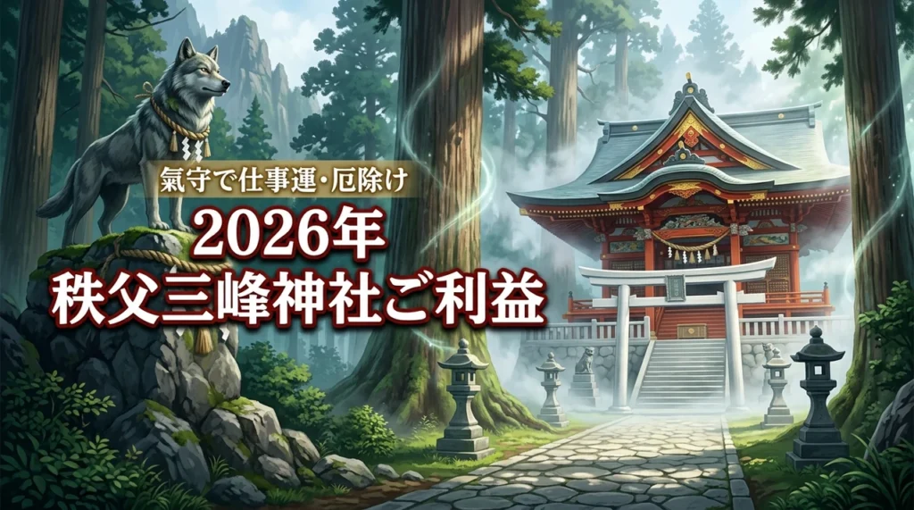 秩父三峰神社のご利益で人生を好転！仕事運や厄除けに効く最強の氣守とパワースポット