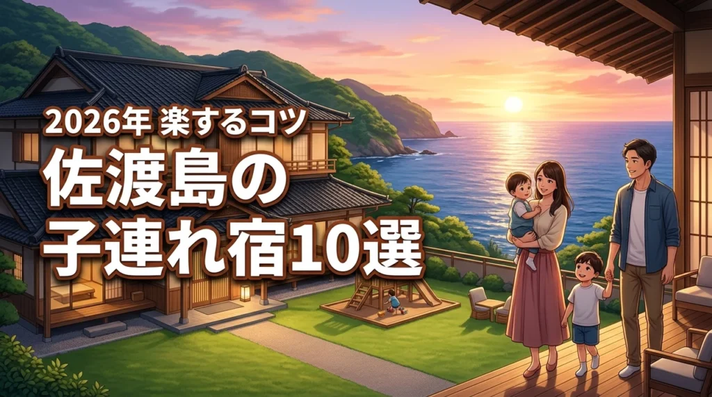 佐渡島に子連れで泊まるならどこ？おすすめの宿10選と親が楽できる旅行のコツ