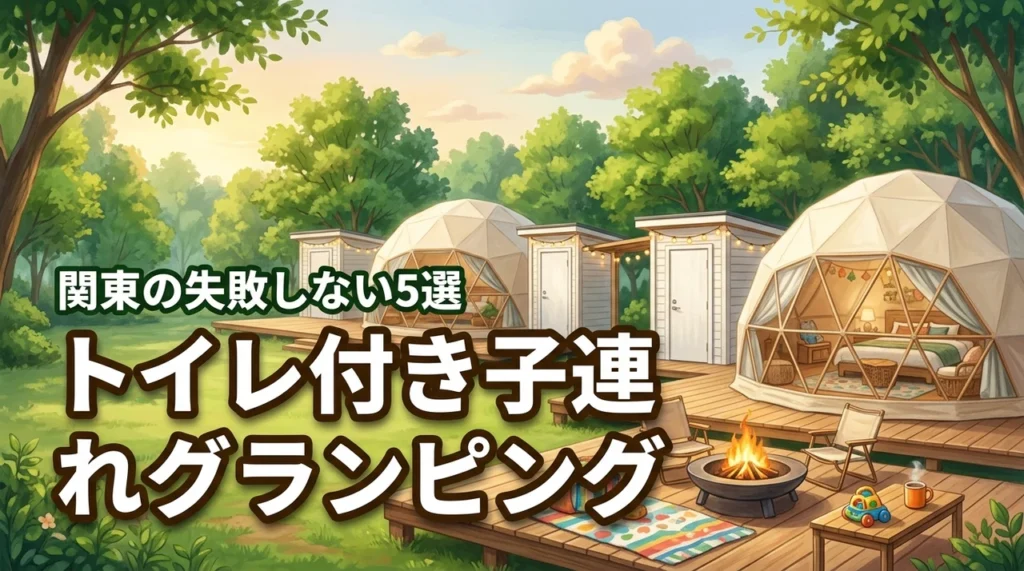 テント内にトイレ付き！関東の子連れグランピングで失敗しないための厳選施設5選