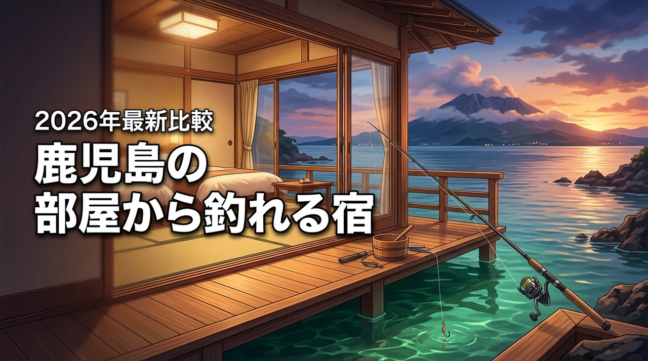 鹿児島で部屋から釣りができる宿はどこ?レンタルや子供連れの安全性も徹底比較